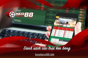các loại kèo bóng đá phổ biến